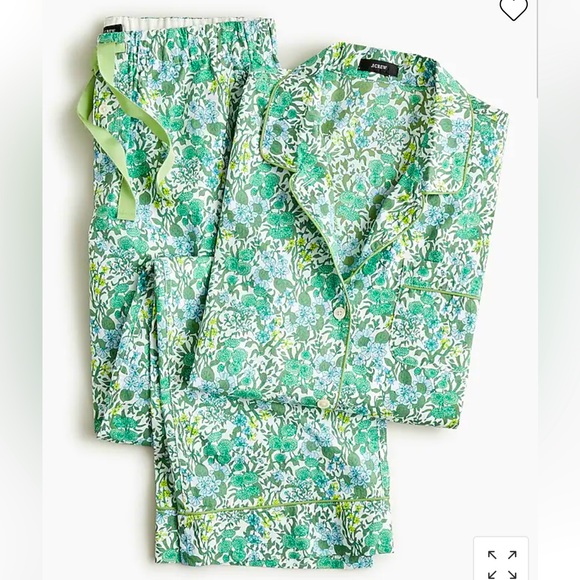 J. Crew Other - NWT JCREW Fete Floral Poplin Long sleeve shirt and pants. MEDIUM
